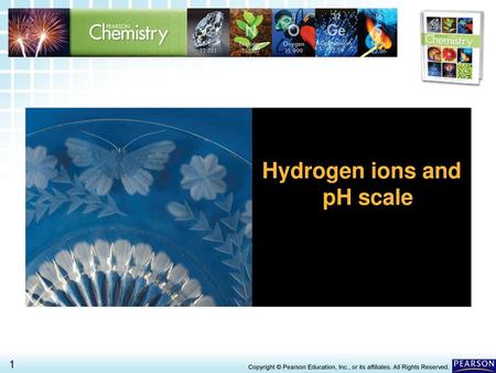 Hydrogen ions and pH scale