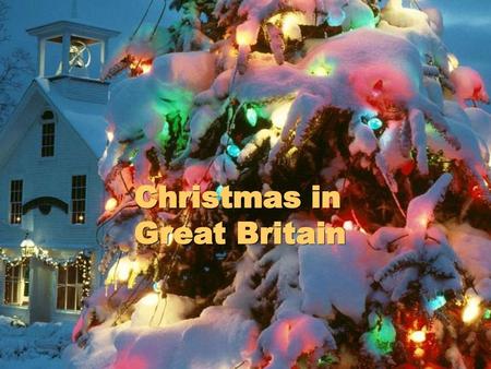 Christmas in Great Britain