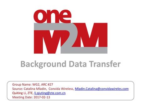 Background Data Transfer