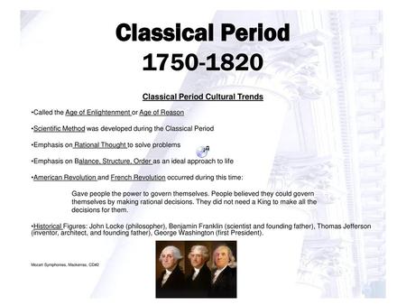 Classical Period Cultural Trends