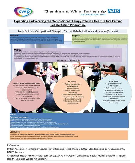 Generic Cardiac Rehabilitation Roles: