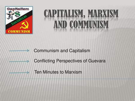 Capitalism, Marxism and Communism