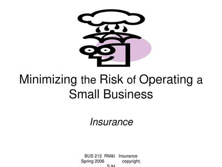 Minimizing the Risk of Operating a Small Business