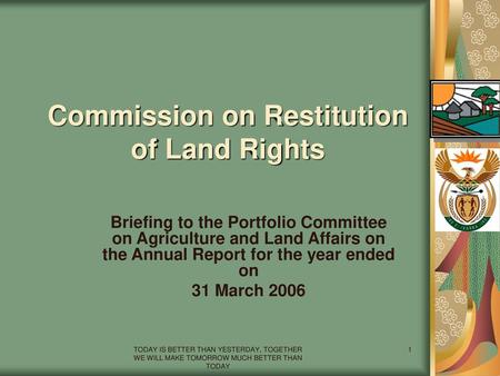 Commission on Restitution of Land Rights