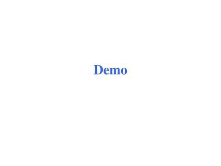 Demo.