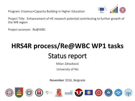 Program: Erasmus+Capacity Building in Higher Education