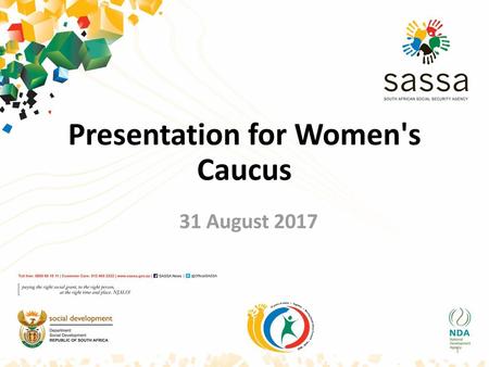 Presentation for Women's Caucus