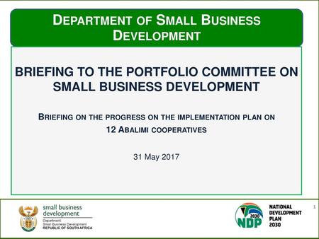 Department of Small Business Development