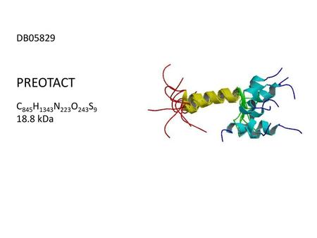 DB05829 PREOTACT C845H1343N223O243S9 18.8 kDa.