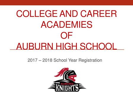 College and Career Academies of Auburn High School