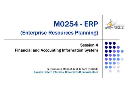 M ERP (Enterprise Resources Planning)