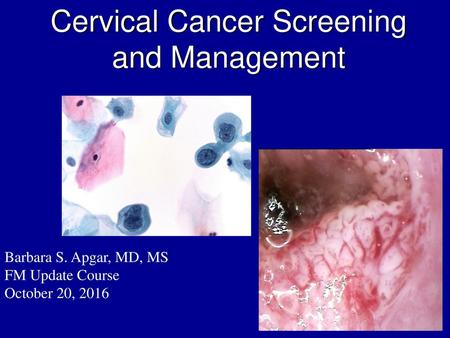 Cervical Cancer Screening