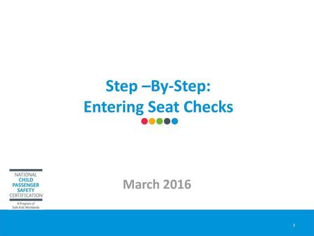 Step –By-Step: Entering Seat Checks