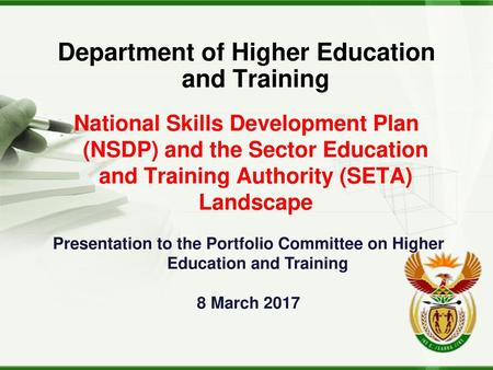 Department of Higher Education and Training