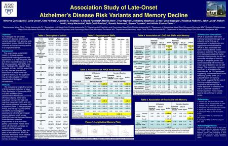 Association Study of Late-Onset