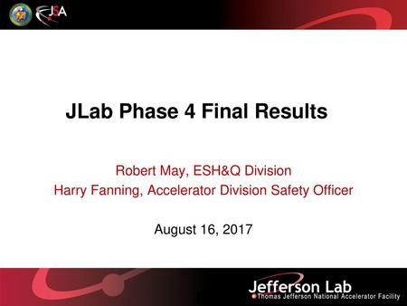 JLab Phase 4 Final Results