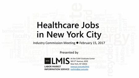 Healthcare Jobs in New York City