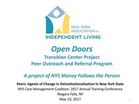 Peers: Agents of Change in Deinstitutionalization in New York State