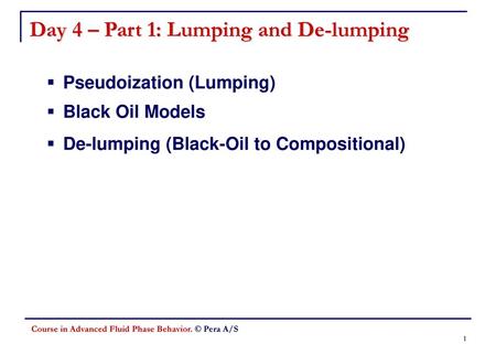 Day 4 – Part 1: Lumping and De-lumping