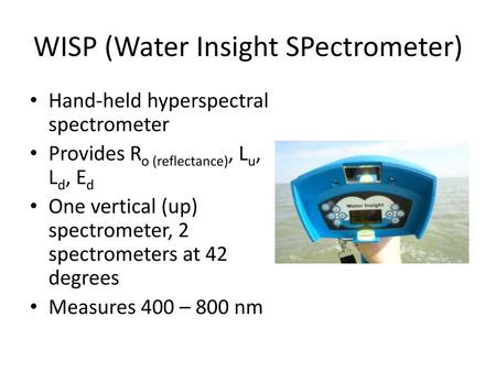 WISP (Water Insight SPectrometer)