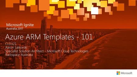 Azure ARM Templates CLD321 Aaron Saikovski