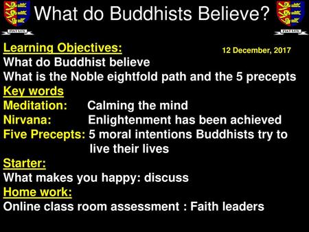 What do Buddhists Believe?