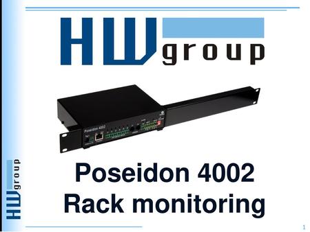 Poseidon 4002 Rack monitoring.