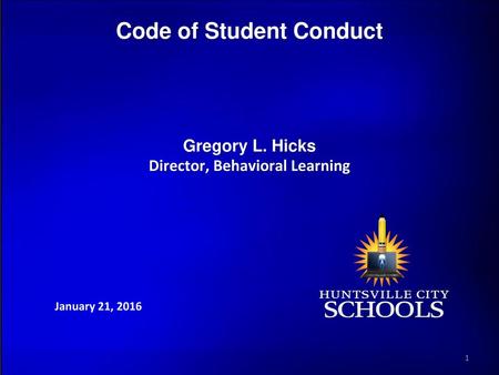 Code of Student Conduct