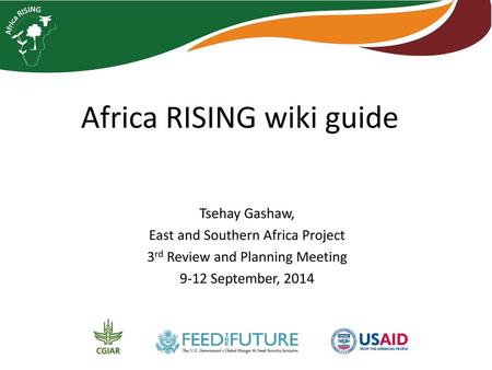 Africa RISING wiki guide