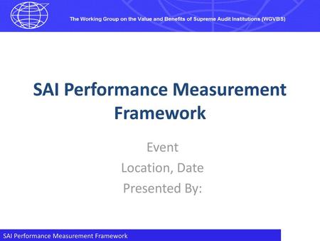 SAI Performance Measurement Framework