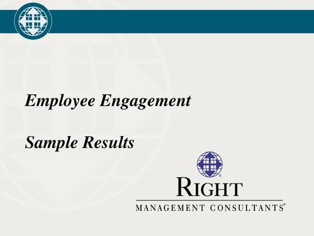 Employee Engagement Sample Results