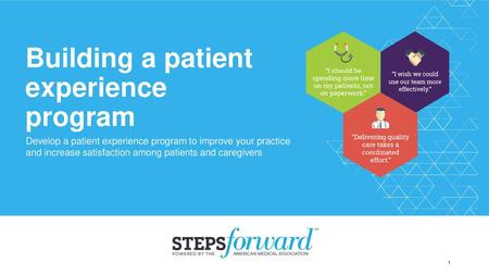 Building a patient experience program