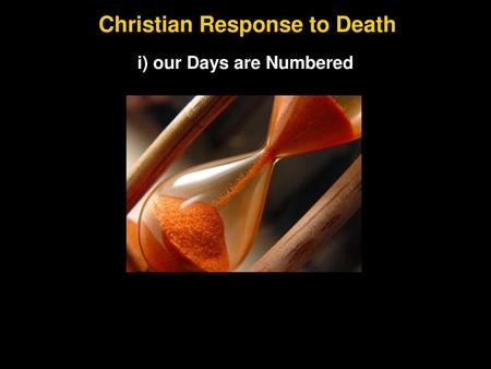 Christian Response to Death