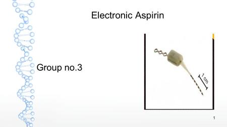 1 Electronic Aspirin Group no.3. 2 Cluster Headache Severe pain Chronic condition Occurs periodically Unilateral pain, usually felt around eye.