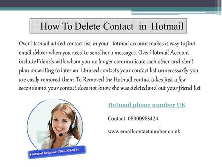 Hotmail helpline number