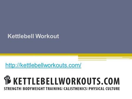 Kettlebell Workout