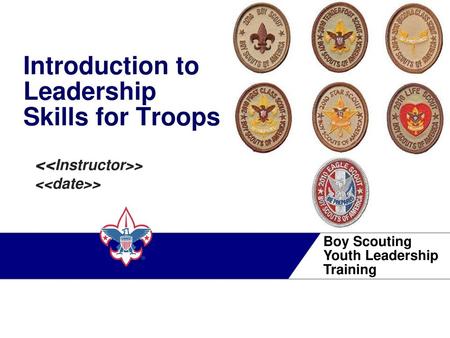 Introduction to Leadership Skills for Troops