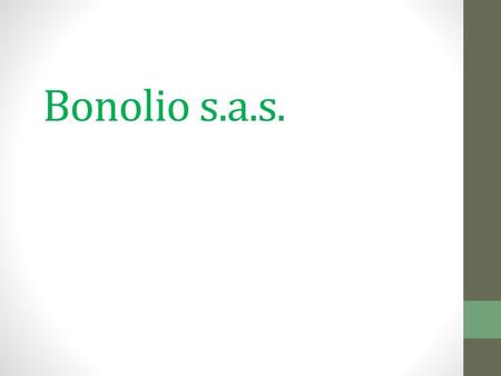 Bonolio s.a.s..