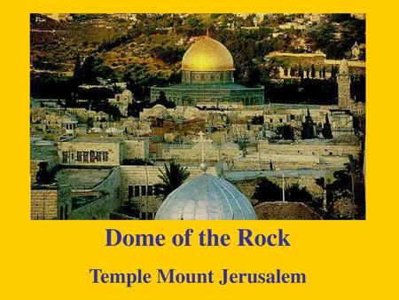 Temple Mount Jerusalem