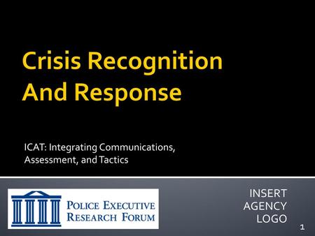 Crisis Recognition And Response