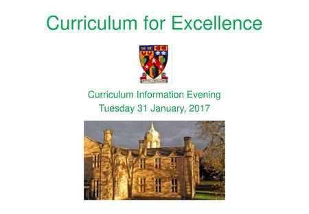 Curriculum for Excellence