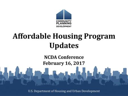 Affordable Housing Program Updates