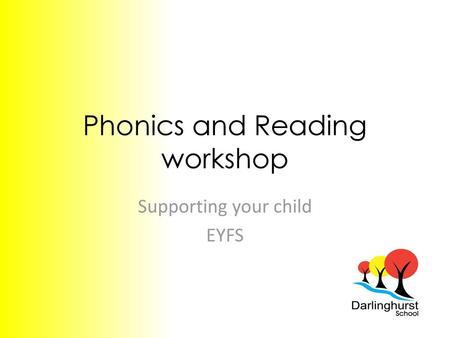 Phonics and Reading workshop