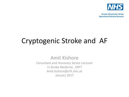 Cryptogenic Stroke and AF