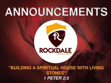 BUILDING A SPIRITUAL HOUSE WITH LIVING STONES