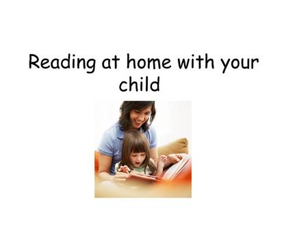 Reading at home with your child