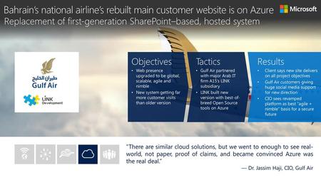 Bahrain’s national airline’s rebuilt main customer website is on Azure