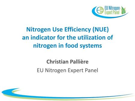 Christian Pallière EU Nitrogen Expert Panel