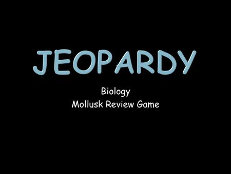 Biology Mollusk Review Game