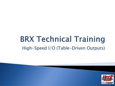 BRX Technical Training